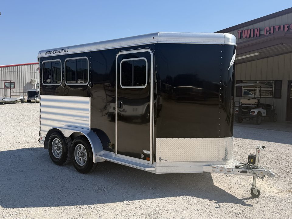 Used 2023 Featherlite 2 Horse Bumper Pull Horse Trailer