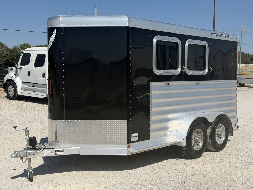 Used 2023 Featherlite 2 Horse Bumper Pull Horse Trailer