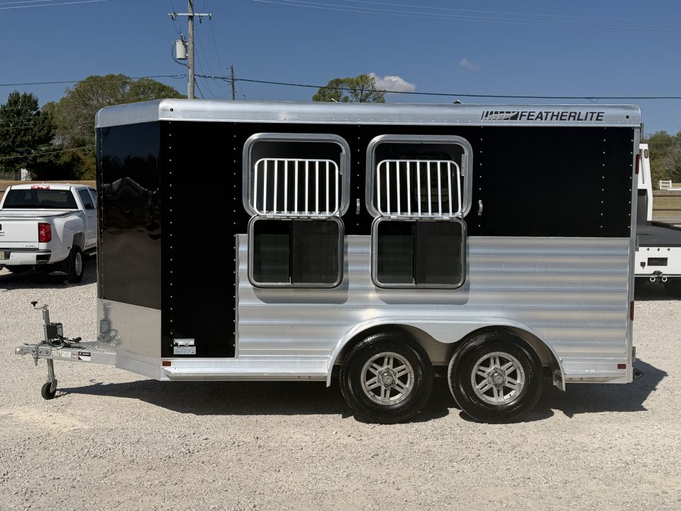 Used 2023 Featherlite 2 Horse Bumper Pull Horse Trailer