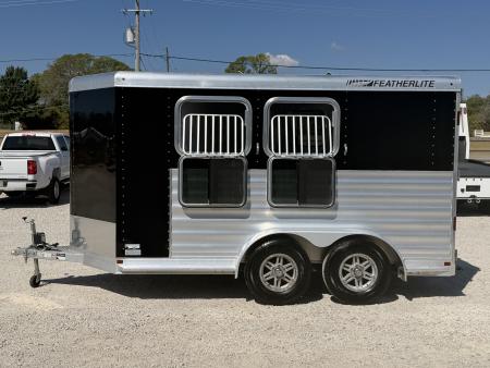 Used 2023 Featherlite 2 Horse Bumper Pull Horse Trailer