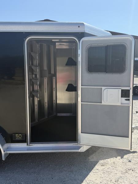 Used 2023 Featherlite 2 Horse Bumper Pull Horse Trailer