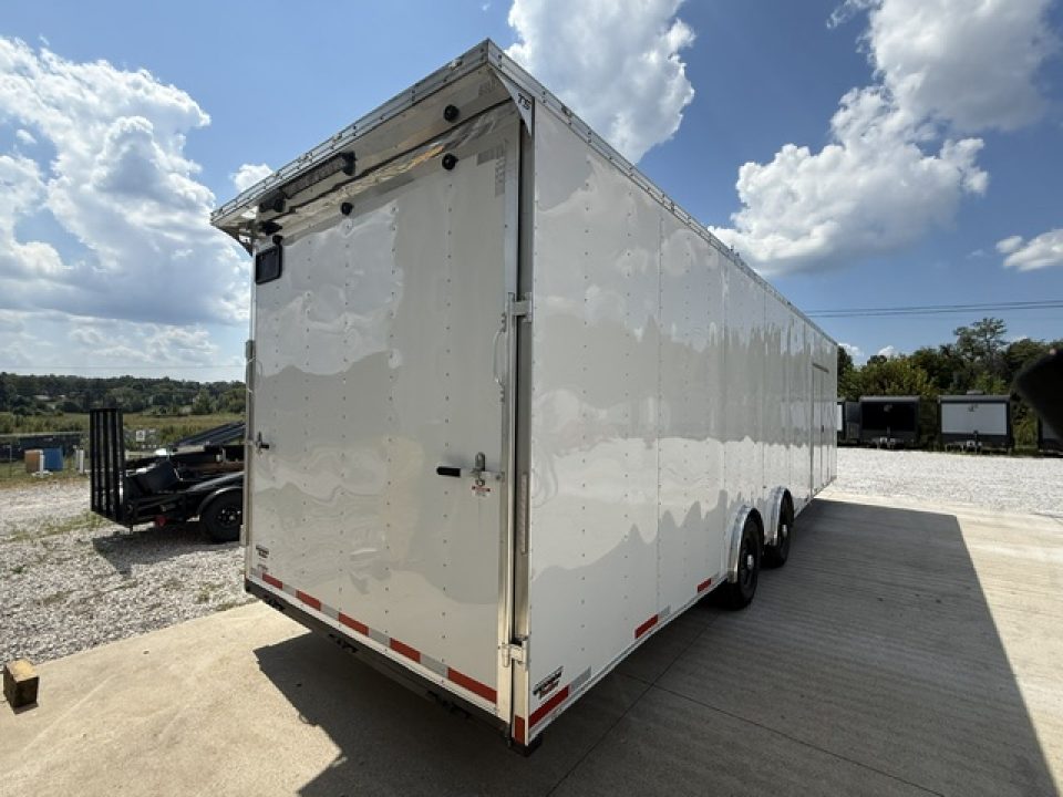 New Outlaw 8.5x30 12K White W/ Finished Interior & Cabinets
