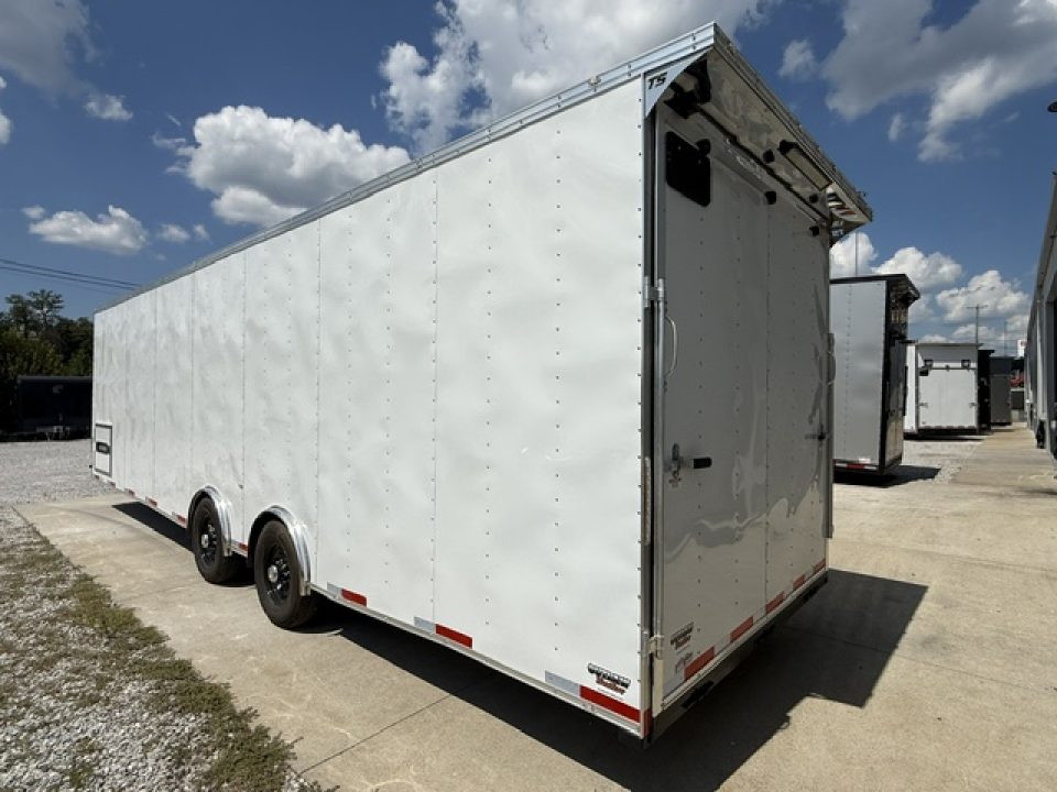 New Outlaw 8.5x30 12K White W/ Finished Interior & Cabinets