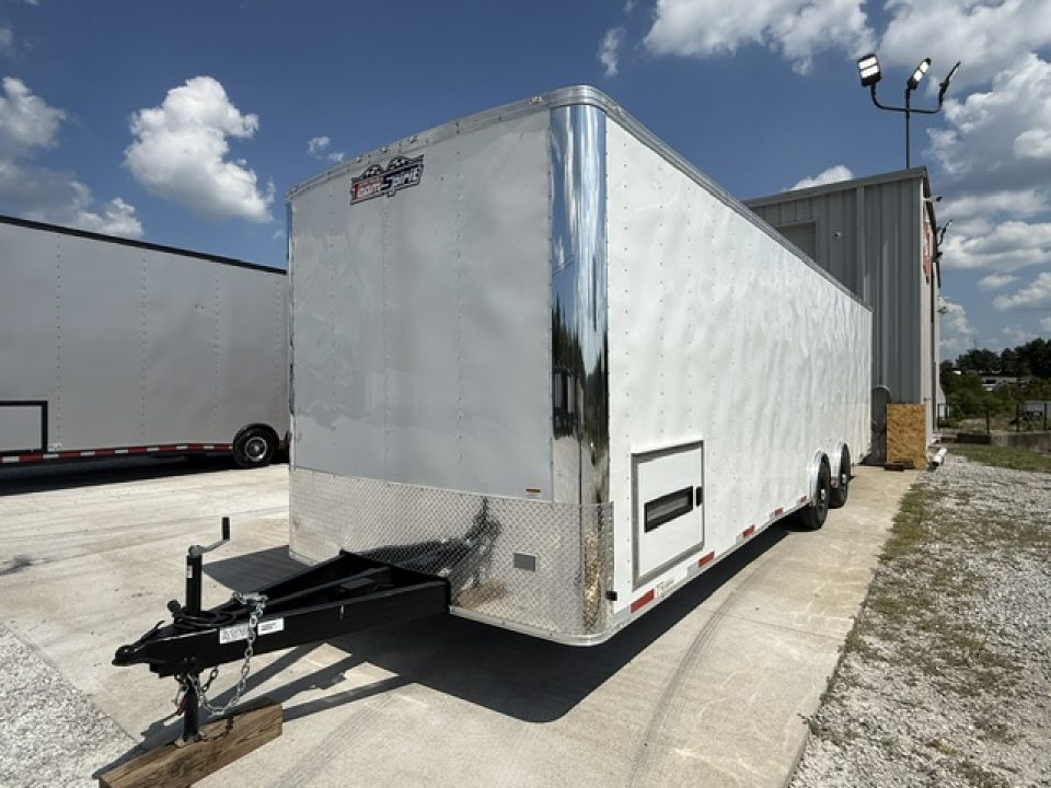New Outlaw 8.5x30 12K White W/ Finished Interior & Cabinets