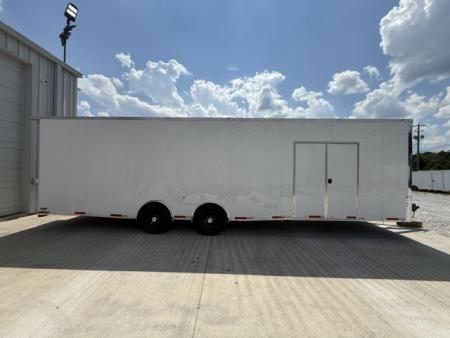 New Outlaw 8.5x30 12K White W/ Finished Interior & Cabinets