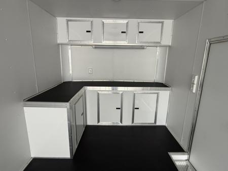 New Outlaw 8.5x30 12K White W/ Finished Interior & Cabinets