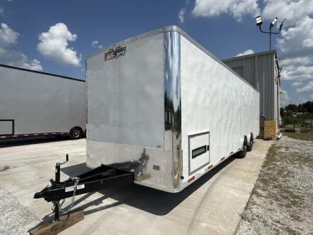New Outlaw 8.5x30 12K White W/ Finished Interior & Cabinets
