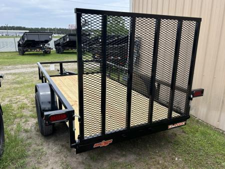 New 2027 Down 2 Earth 5x10 Utility Trailer, Tubing Top Rail & Spring Assist Tube Gate