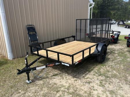 New 2027 Down 2 Earth Trailers 76x10 Utility Trailer, Angle Top