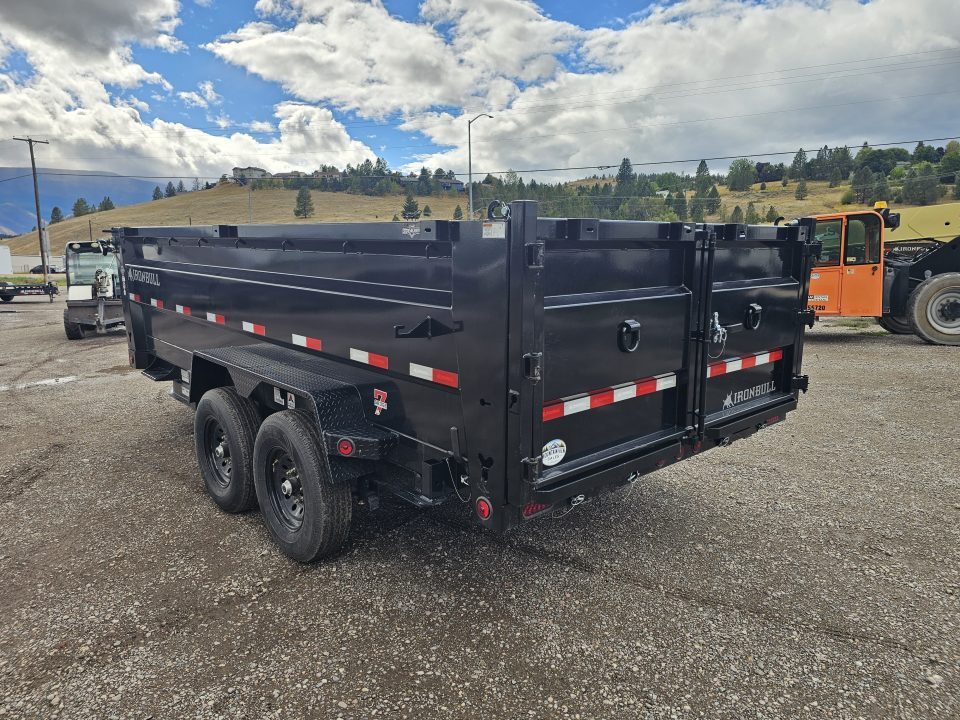 New 2026 Iron Bull 7x16 15k Dump Trailer w/3' Sides