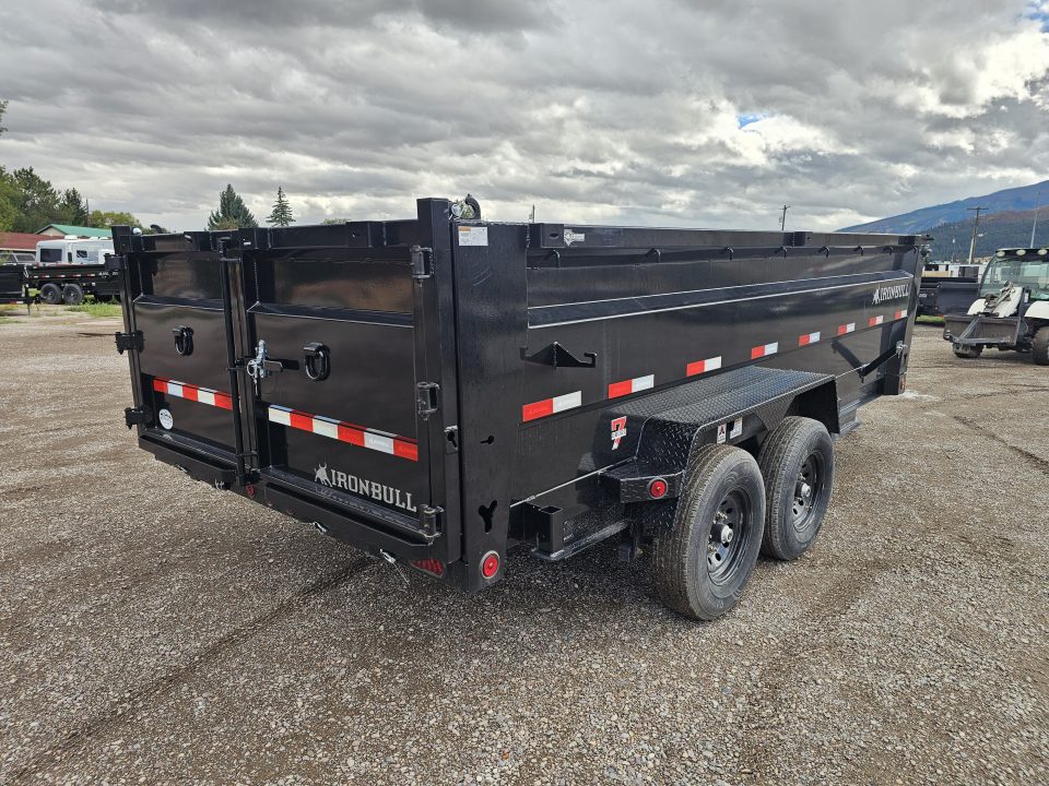 New 2026 Iron Bull 7x16 15k Dump Trailer w/3' Sides