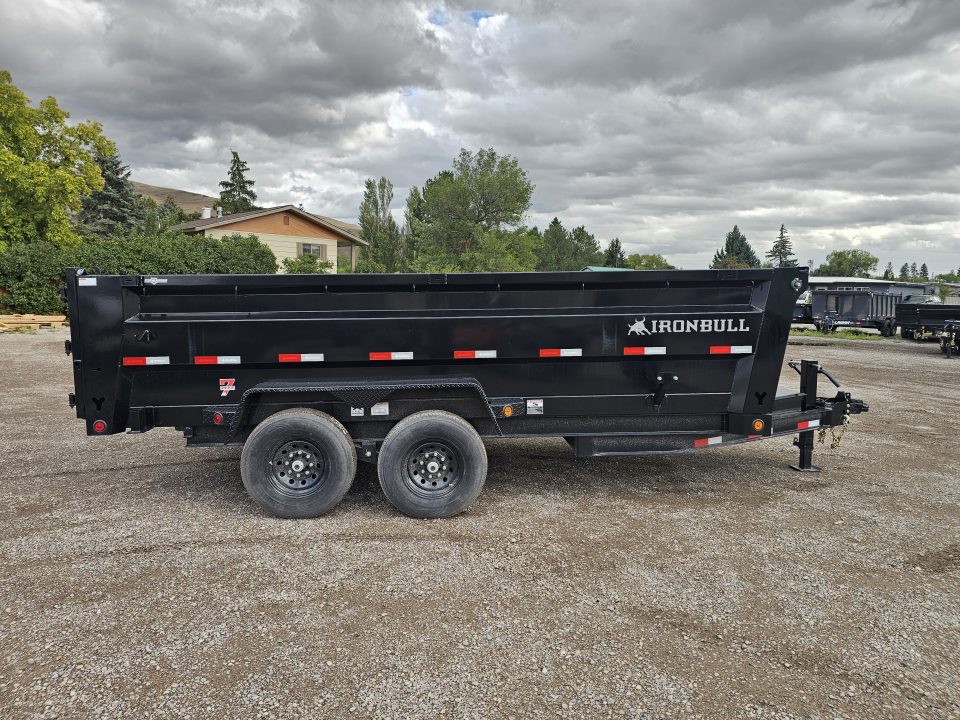 New 2026 Iron Bull 7x16 15k Dump Trailer w/3' Sides
