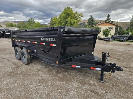 New 2026 Iron Bull 7x16 15k Dump Trailer w/3' Sides