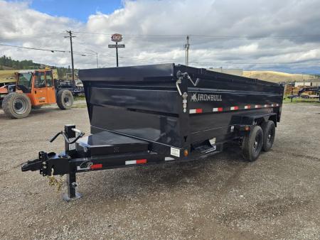 New 2026 Iron Bull 7x16 15k Dump Trailer w/3' Sides