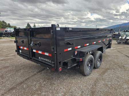 New 2026 Iron Bull 7x16 15k Dump Trailer w/3' Sides