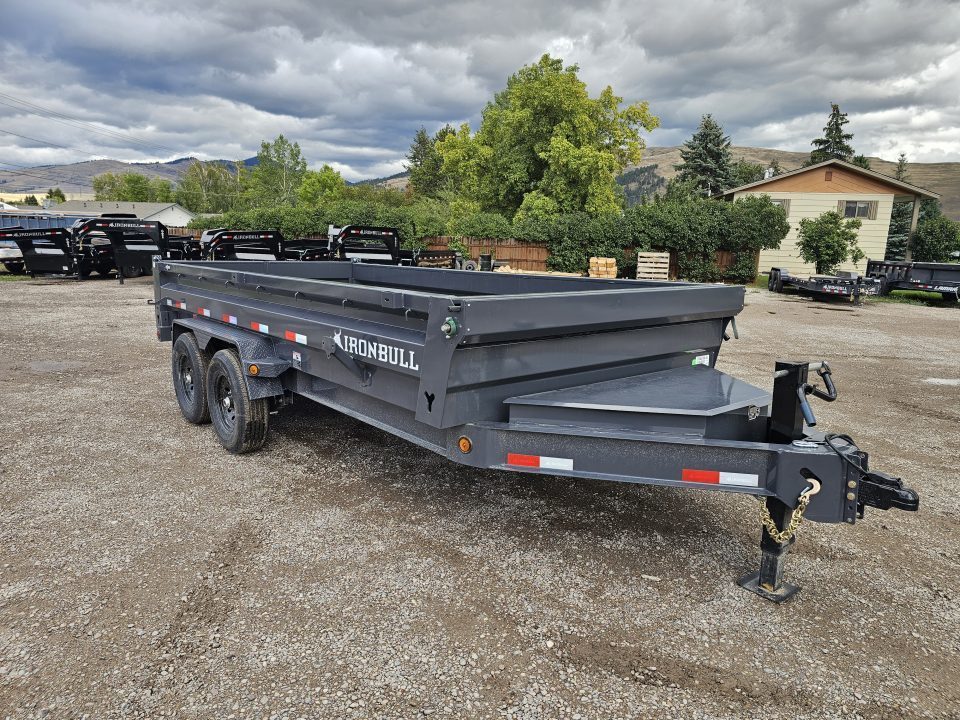 New 2027 Iron Bull 7x16 15k Low-Pro Dump Trailer