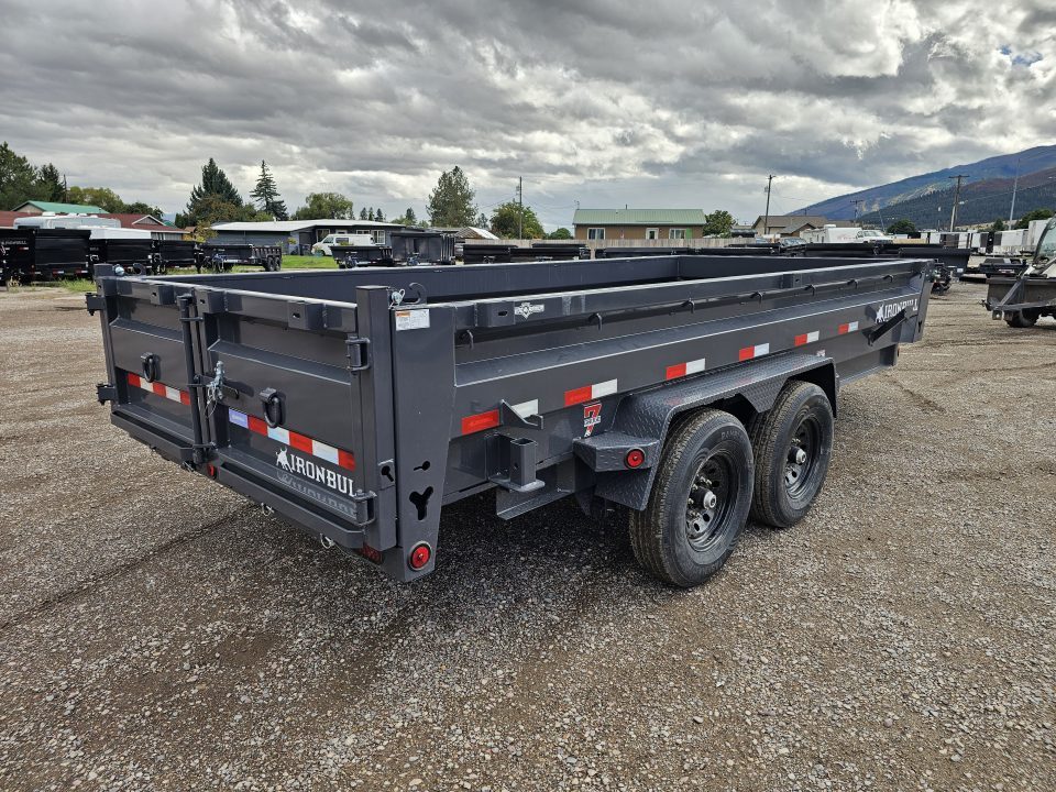 New 2027 Iron Bull 7x16 15k Low-Pro Dump Trailer