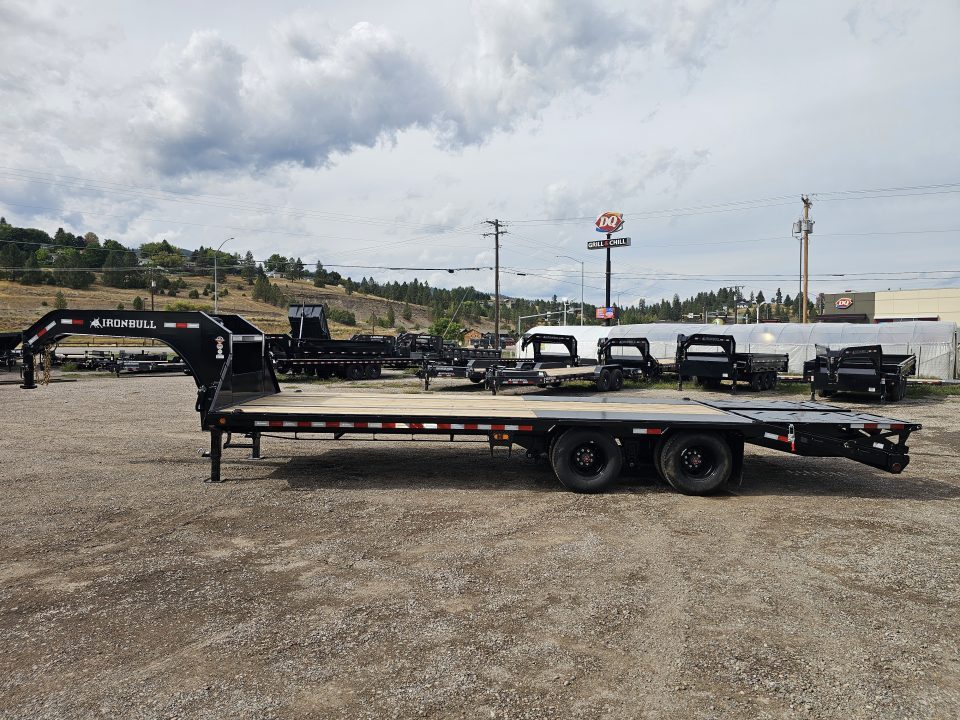 New 2027 Iron Bull 25' 26k Deckover Gooseneck Trailer