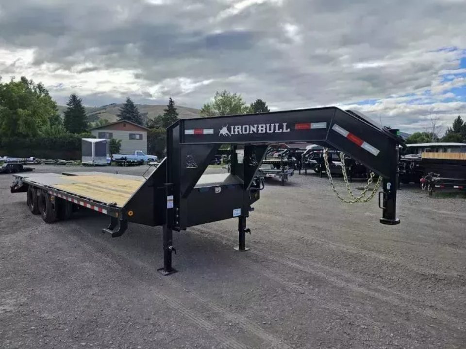 New 2027 Iron Bull 25' 26k Deckover Gooseneck Trailer