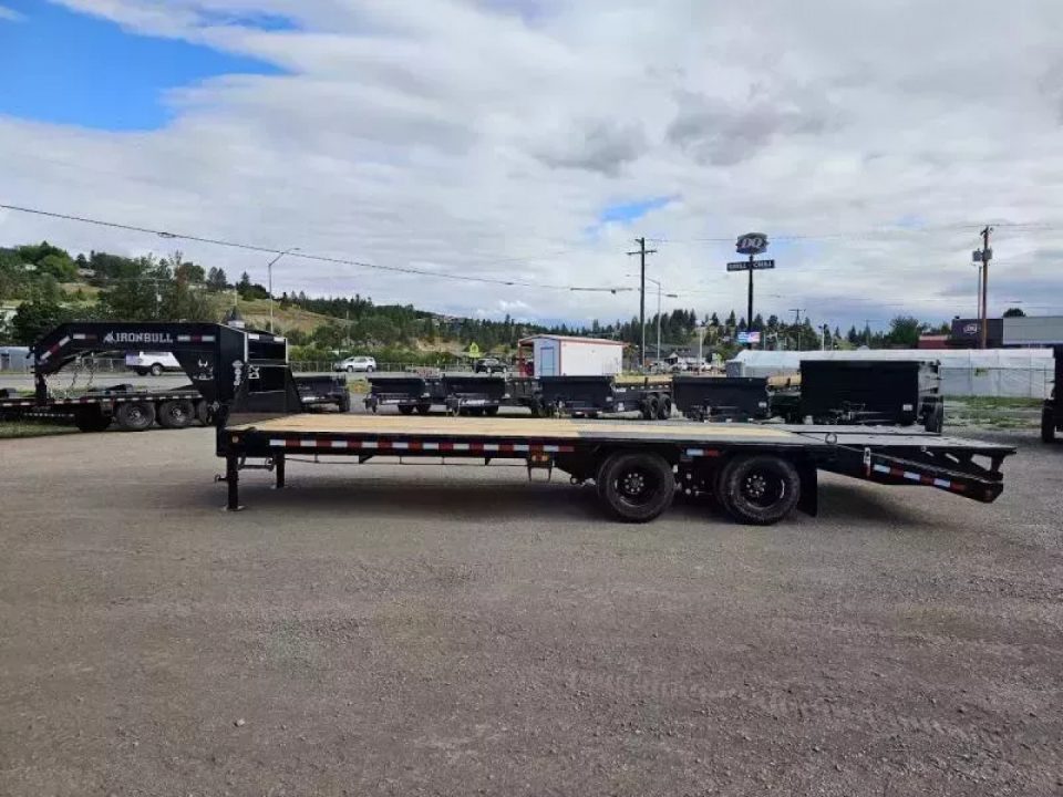 New 2027 Iron Bull 25' 26k Deckover Gooseneck Trailer