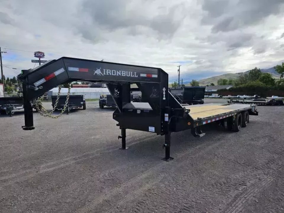New 2027 Iron Bull 25' 26k Deckover Gooseneck Trailer