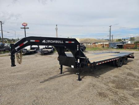 New 2027 Iron Bull 25' 26k Deckover Gooseneck Trailer