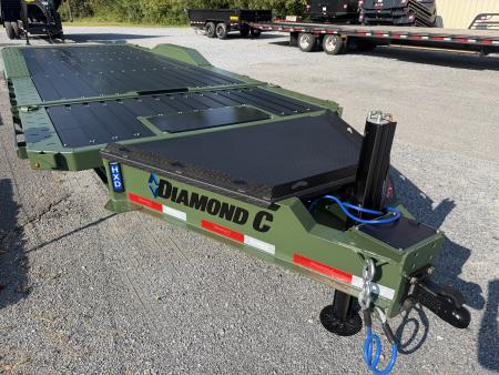 New 2027 Diamond C HXD210 Tilt Trailer PRO TILT , 12K POP UP WINCH ,POWER JACK AND BLACK ALUMATRAX FLOOR