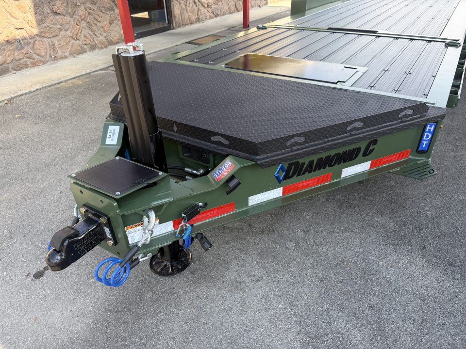 New 2027 Diamond C HDT 208 Tilt Trailer PRO TILT *BLACK IDONIZED ALUMATRAX, HYDRO JACK, 12K POP UP WINCH