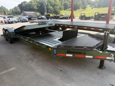 New 2027 Diamond C HDT 208 Tilt Trailer PRO TILT *BLACK IDONIZED ALUMATRAX, HYDRO JACK, 12K POP UP WINCH