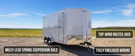 New 2027 Royal Cargo Trailers 7 X 16 +V Cargo / Enclosed Trailer