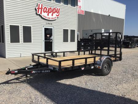 New 2027 PJ 77 x12' Single Axle Utility Trailer - U7