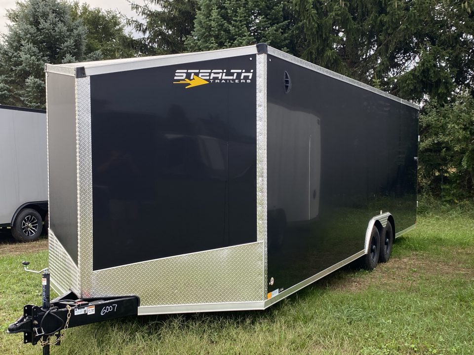 New 2026 Stealth Trailers 8.5X24 BLACK Cargo / Enclosed Trailer