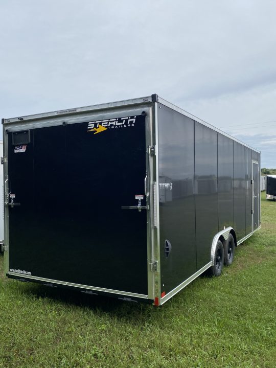 New 2026 Stealth Trailers 8.5X24 BLACK Cargo / Enclosed Trailer