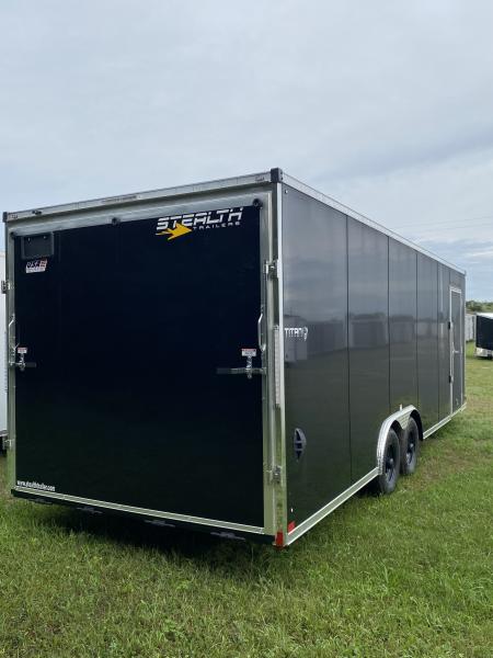 New 2026 Stealth Trailers 8.5X24 BLACK Cargo / Enclosed Trailer
