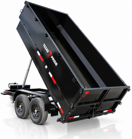 New 2026 Texas Pride Trailers 7x14x4 Bumper Pull Dump Trailer