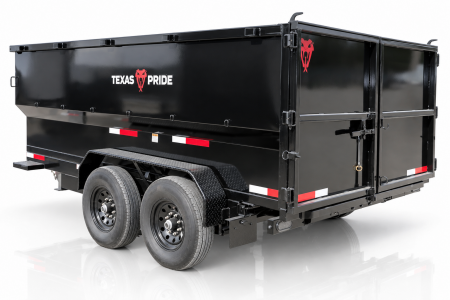 New 2026 Texas Pride Trailers 7x14x4 Bumper Pull Dump Trailer