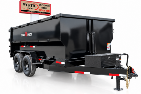 New 2026 Texas Pride Trailers 7x14x4 Bumper Pull Dump Trailer