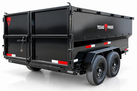 New 2026 Texas Pride Trailers 7x14x4 Bumper Pull Dump Trailer