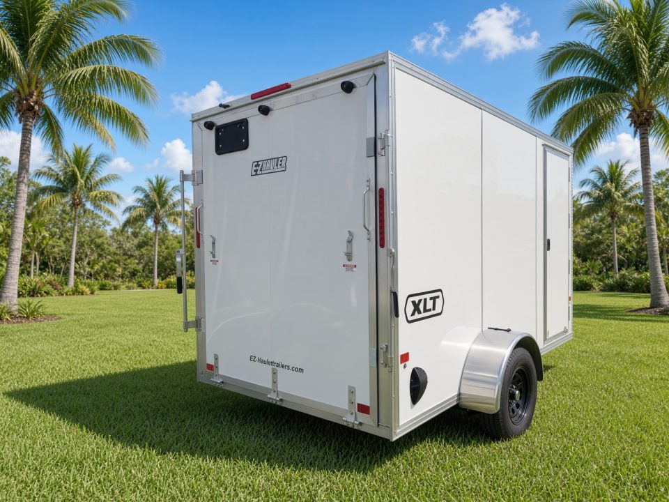 New 2026 Mission 6x12 Aluminum Enclosed Cargo Trailer | Ramp Door | One-Piece Roof Cargo / Enclosed Trailer