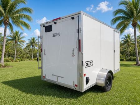 New 2026 Mission 6x12 Aluminum Enclosed Cargo Trailer | Ramp Door | One-Piece Roof Cargo / Enclosed Trailer