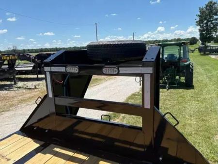 New 2027 Big Tex Trailers 102x33 Tandem 23.9K GN Flatbed w/ Mega Ramps & 2 Speed Jacks Flatbed Trailer