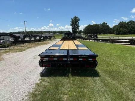 New 2027 Big Tex Trailers 102x33 Tandem 23.9K GN Flatbed w/ Mega Ramps & 2 Speed Jacks Flatbed Trailer