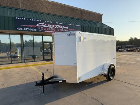New #056883 2027 FOREST RIVER SA 5 X 10 SINGLE AXLE 3K ENCLOSED W/ REAR RAMP DOOR