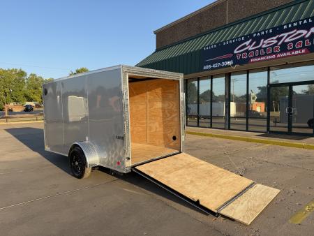 New #098146 2027 FOREST RIVER SA 6 X 12 SINGLE AXLE 3K ENCLOSED W/ REAR RAMP DOOR