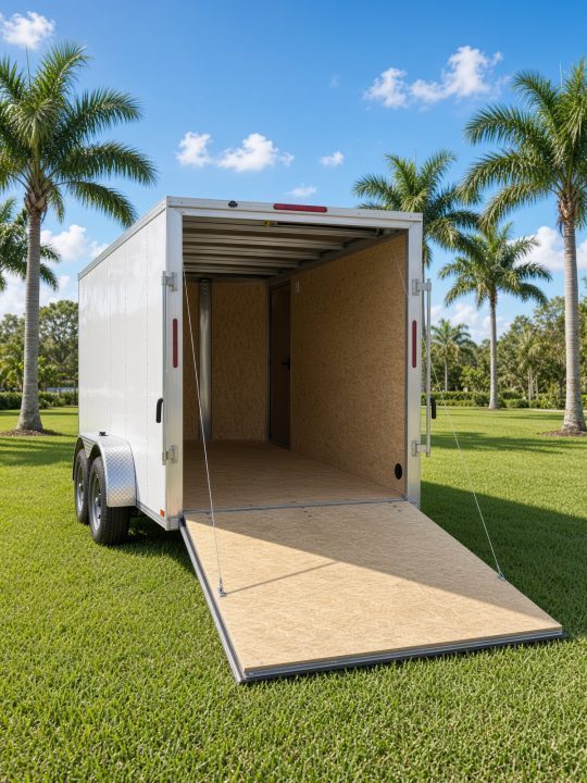 New 2026 Mission 6x12 All-Aluminum Cargo Trailer | Rear Ramp Door with Canopy