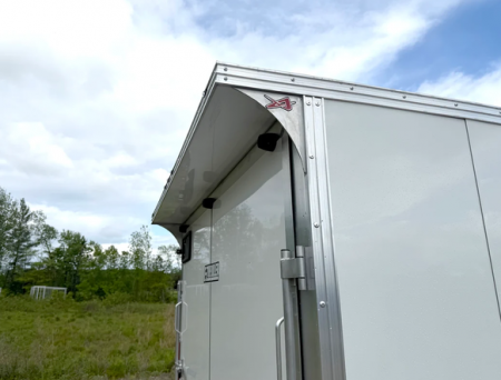 New 2026 Mission 6x12 All-Aluminum Cargo Trailer | Rear Ramp Door with Canopy