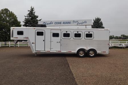 Used 2001 Exiss Trailers 4HR GN Horse Trailer