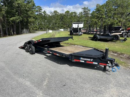 Used **USED **2026 Diamond C HXD210 Tilt Trailer, 10K Axles, Hydraulic Jack, 18ft Tilt + 6ft Stationary