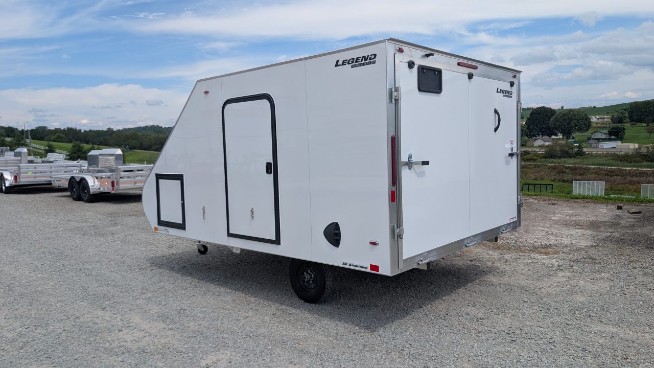 New 2027 Legend 8.5 x 13 Sport Light ALUMINUM Snowmobile/Cargo Trailer