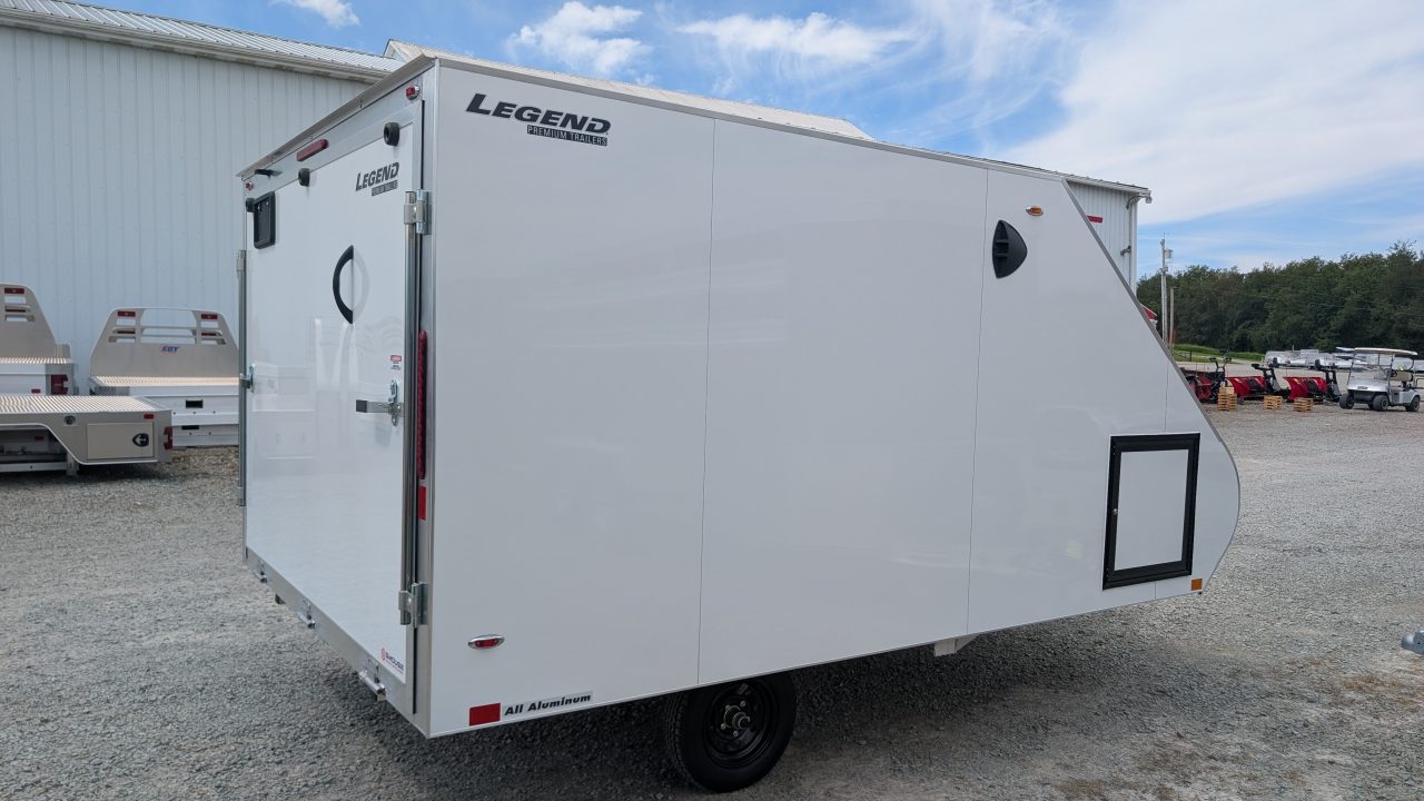 New 2027 Legend 8.5 x 13 Sport Light ALUMINUM Snowmobile/Cargo Trailer